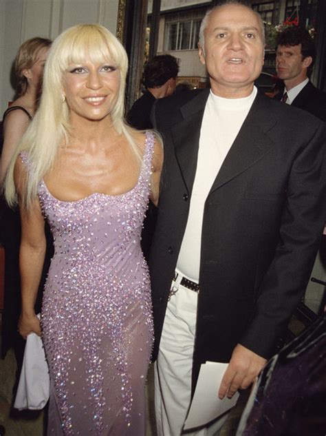 donatella and gianni versace young|donatella versace old pictures.